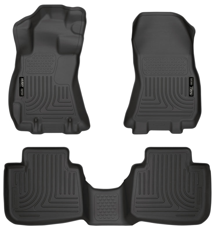 Husky Liners WeatherBeater Front & 2nd Seat Black Floor Liners - 2013 Subaru Outback
