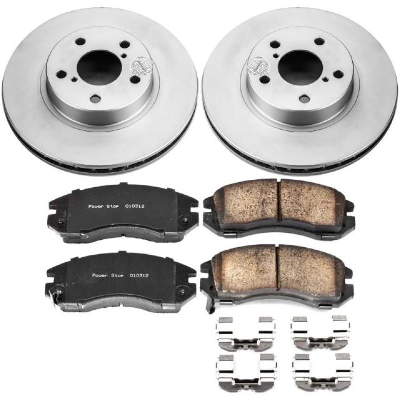 PowerStop Front Z17 Evolution Geomet Coated Brake Kit - 1993-1996 Subaru Impreza