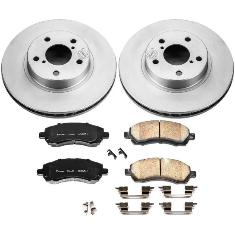 PowerStop Front Z17 Evolution Geomet Coated Brake Kit - 1997-2001 Subaru Impreza