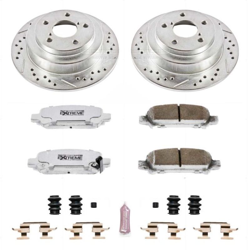 PowerStop Rear Z26 Street Warrior Brake Kit - 1998-2003 Subaru Forester