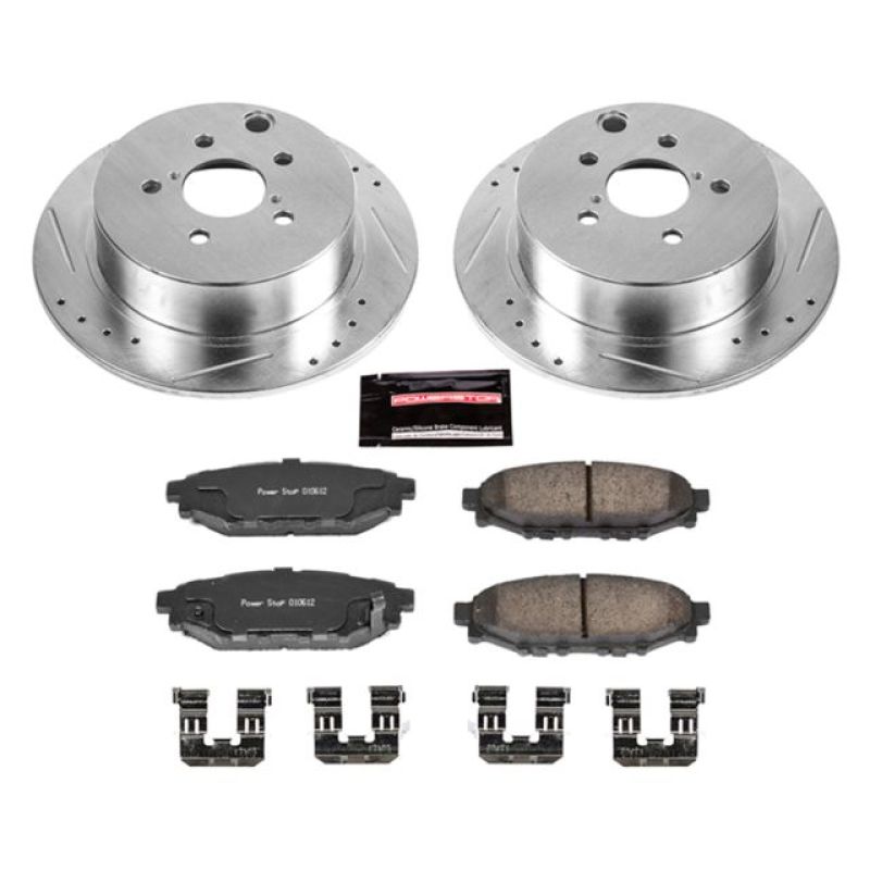 PowerStop Rear Z23 Evolution Sport Brake Kit - 2016-2018 Subaru Crosstrek