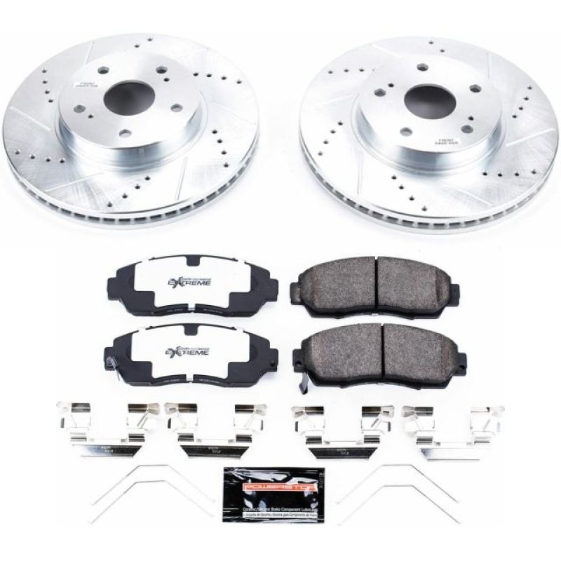 PowerStop Front Z26 Street Warrior Brake Kit - 2015-2018 Subaru Legacy