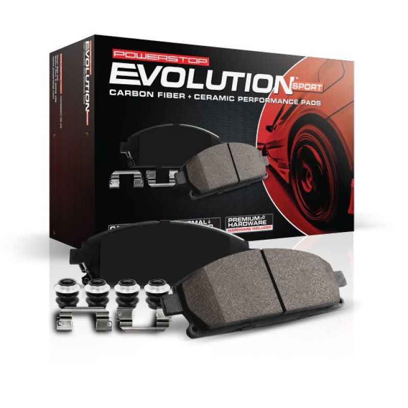 PowerStop Rear Z23 Evolution Sport Brake Pads w/ Hardware - 1993-1996 Subaru Impreza