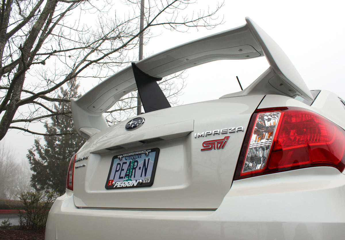 PERRIN Wing Stabilizer in Black (Sedan Only) for 2011-2014 Subaru STI