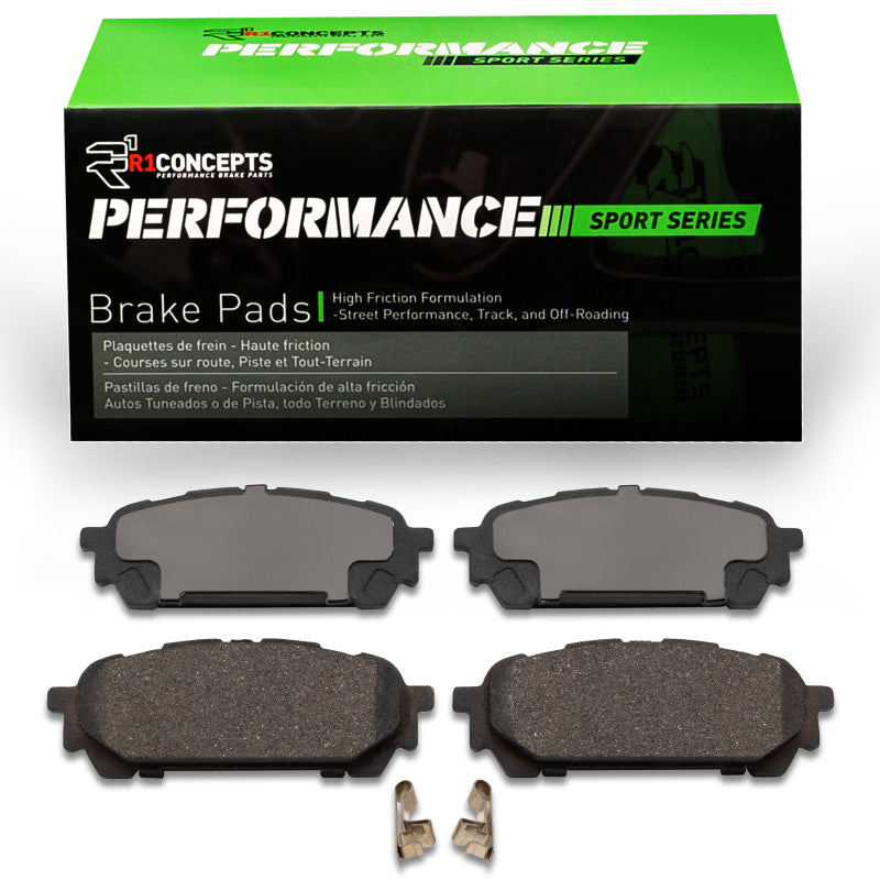 R1 Concepts Rear Performance Sport Brake Pads - 2003-2008 Subaru Impreza
