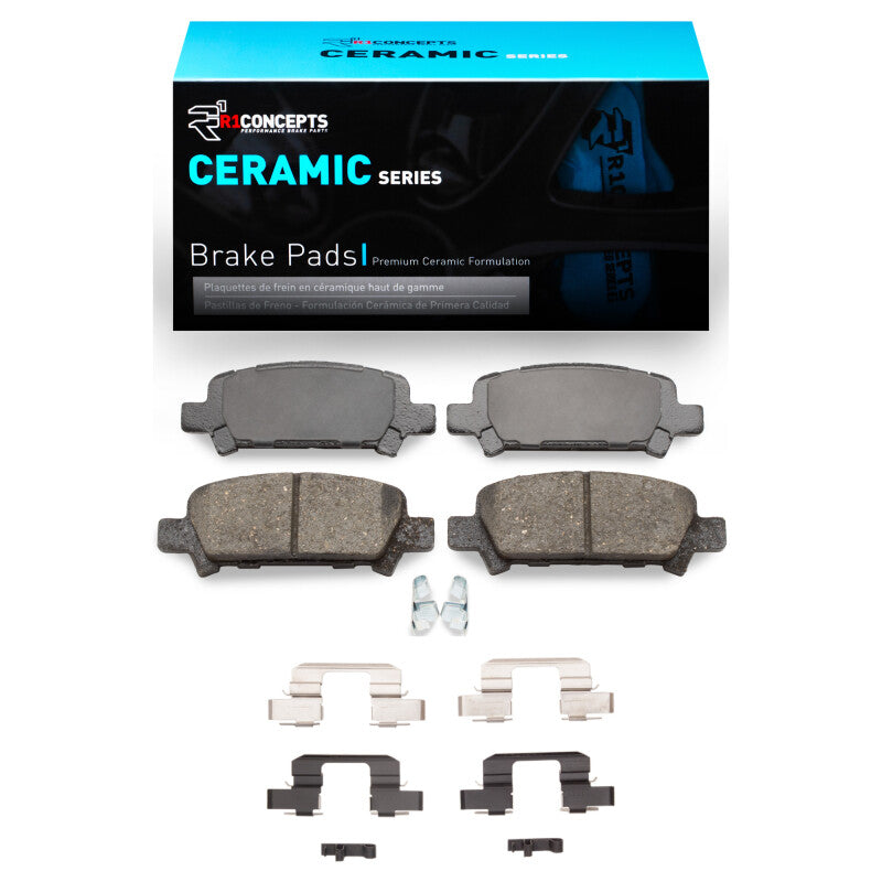 R1 Concepts Rear Ceramic Pads & Hardware Kit - 2005-2009 Subaru Legacy