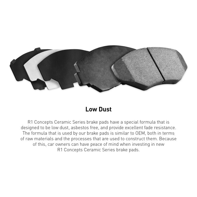 R1 Concepts Front Ceramic Brake Pads - 2006-2007 Subaru Impreza