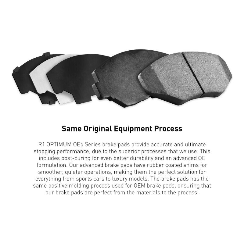 R1 Concepts Front R1 Optimum OE Pads & Hardware Kit - 2019-2025 Subaru Ascent