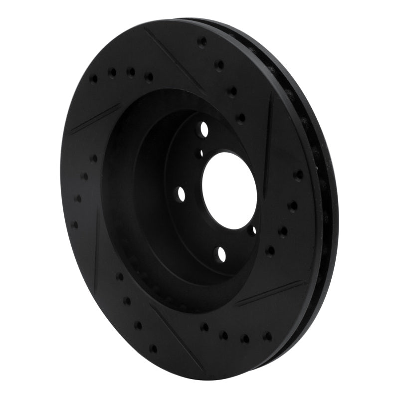 R1 Concepts Front Left Drilled & Slotted Brake Rotor - 1993-2001 Subaru Impreza