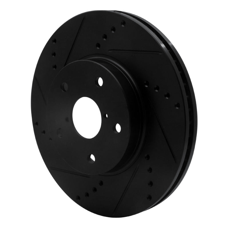 R1 Concepts Front Left Drilled & Slotted Brake Rotor - 2015-2019 Subaru Legacy