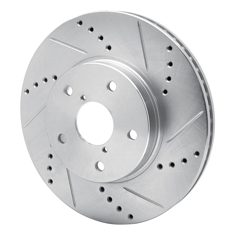 R1 Concepts Front Right Drilled & Slotted Brake Rotor - 2015-2019 Subaru Legacy
