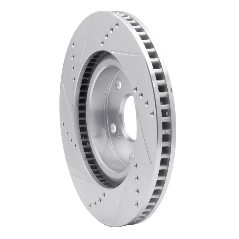 R1 Concepts Front Right Drilled & Slotted Brake Rotor - 1993-1996 Subaru Impreza