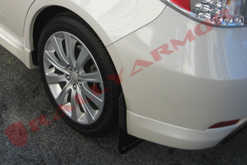 Rally Armor Black UR Mud Flaps - 2008-2010 Subaru WRX