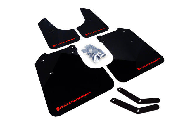 Rally Armor Black UR Mud Flaps - 2008-2010 Subaru WRX