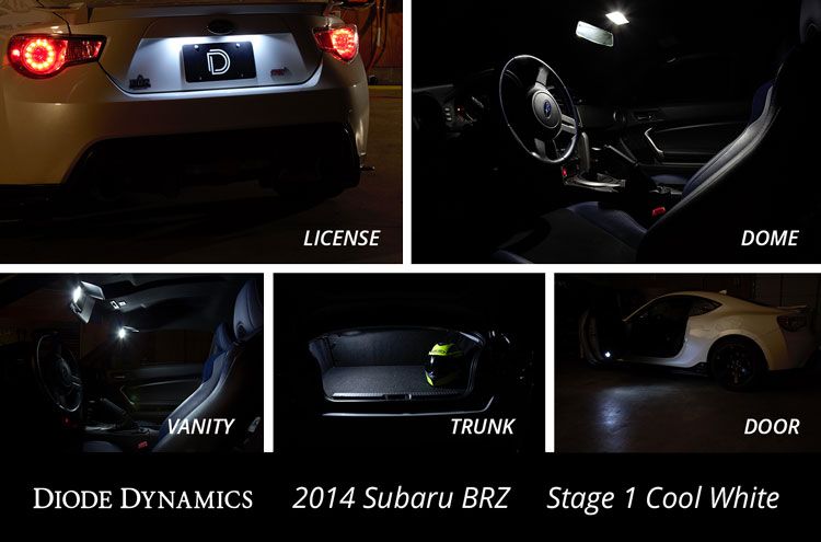 Diode Dynamics Interior LED Conversion Kit Stage 1 - 2013-2016 Subaru BRZ