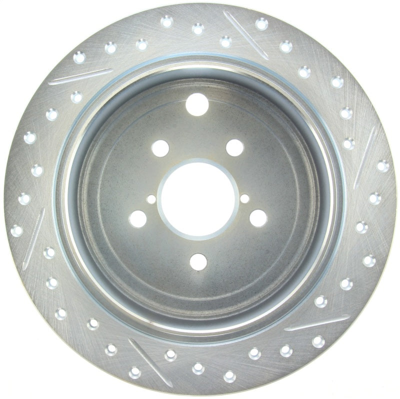 StopTech Select Sport Slotted and Drilled Right Rear Rotor - 2009-2013 Subaru Forester