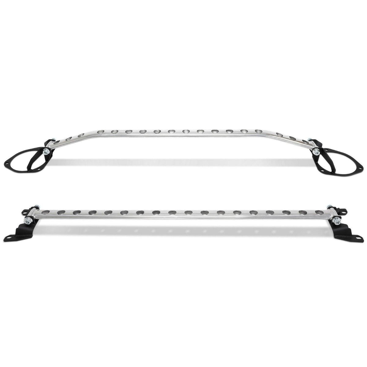 BLOX Racing Front and Rear Strut Tower Bar Set with Holes - 2015-2021 Subaru WRX
