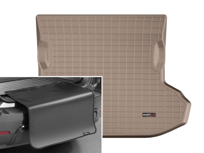 WeatherTech Cargo Liners w/ Bumper Protector - Tan - 2015-2019 Subaru Legacy