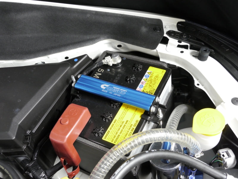 Cusco Billet Aluminum Battery Tie Down (Blue) - 2015-2026 Subaru WRX / 2015-2021 STI / 2013-2026 BRZ