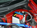 Cusco Billet Aluminum Battery Tie Down (Blue) - 2015-2026 Subaru WRX / 2015-2021 STI / 2013-2026 BRZ