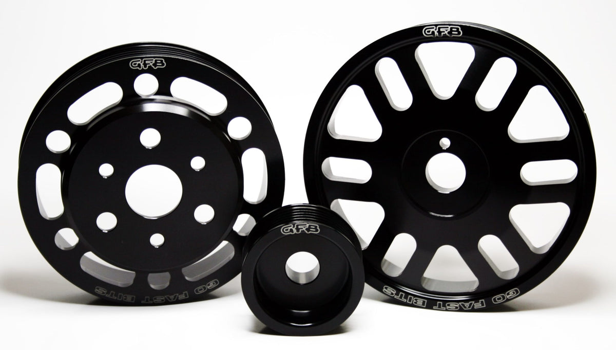 Go Fast Bits 3-Piece Lightweight Pulley Kit (Crank, Alternator, Water Pump) - 2013-2020 Subaru BRZ