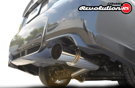 GReddy Revolution RS 76mm Single Side Cat-Back Exhaust (Sedan) - 2011-2014 Subaru WRX / STI