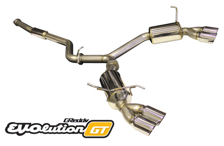 GReddy Evolution GT Cat-Back Exhaust (Sedan) - 2011-2014 Subaru STI