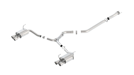 Borla S-Type Cat-Back Exhaust - 2015-2016 Subaru WRX / 2015-2016 STI