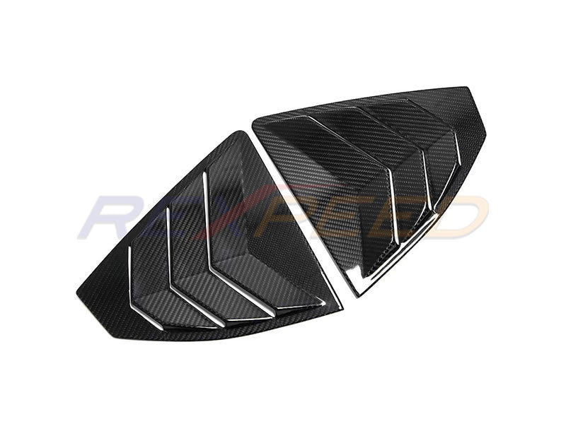 Rexpeed Dry Carbon Rear Window Louver Shutter Covers for 2022+ Subaru WRX VB