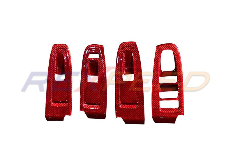 Rexpeed Dry Carbon Window Switch Panel Cover (LHD) for 2022+ Subaru WRX VB