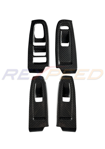 Rexpeed Dry Carbon Window Switch Panel Cover (LHD) for 2022+ Subaru WRX VB