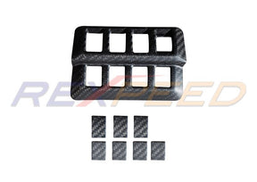 Rexpeed Dry Carbon Front Left Switch Button Covers (LHD) for 2022+ Subaru WRX VB