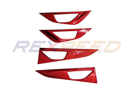 Rexpeed Dry Carbon Door Handle Trim Cover Set (4pcs) for 2022+ Subaru WRX VB