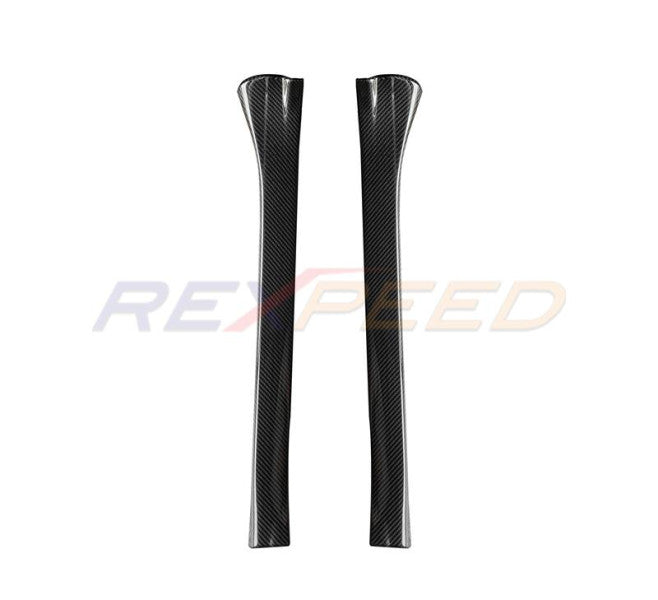 Rexpeed Dry Carbon Front Scuff Plate Covers for 2022+ Subaru WRX VB