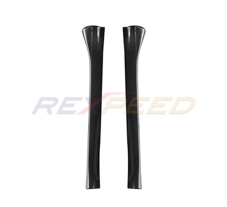Rexpeed Dry Carbon Front Scuff Plate Covers for 2022+ Subaru WRX VB