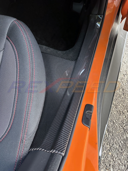 Rexpeed Dry Carbon Rear Scuff Plate Covers for 2022+ Subaru WRX VB
