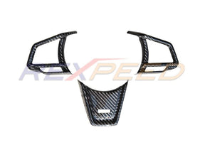 Rexpeed AT Dry Carbon Fiber Steering Wheel Cover for 2022+ Subaru WRX VB