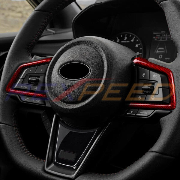 Rexpeed V2 Dry Carbon Steering Wheel Cover (AT / MT) for 2022+ Subaru WRX VB