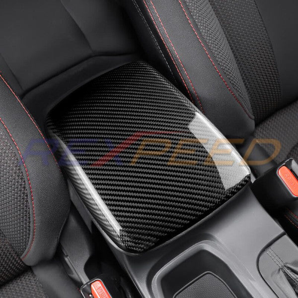 Rexpeed Dry Carbon Armrest Cover-OEM Version for 2022+ Subaru WRX VB