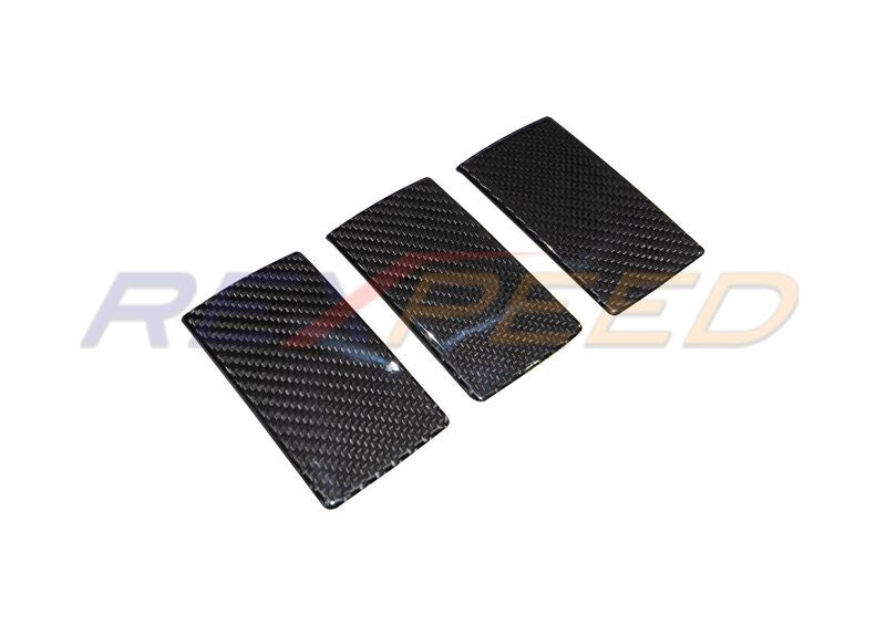 Rexpeed Dry Carbon Rear Seat Down Button Cover for 2022+ Subaru WRX VB