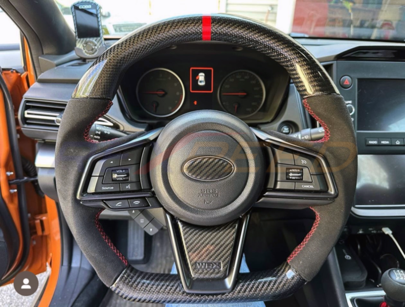 Rexpeed Dry Carbon Steering Wheel Cover for 2022+ Subaru WRX VB