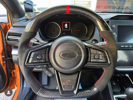 Rexpeed Dry Carbon Steering Wheel Cover for 2022+ Subaru WRX VB