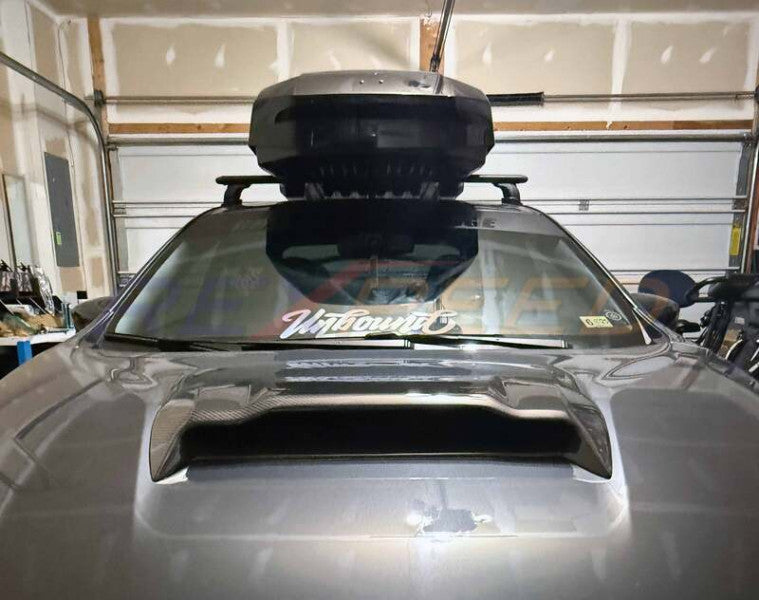 Rexpeed V2 Carbon Fiber Hood Scoop Full Replacement for 2022+ Subaru WRX VB