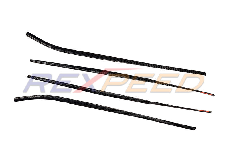 Rexpeed Dry Carbon Door / Window Molding Cover for 2022+ Subaru WRX VB