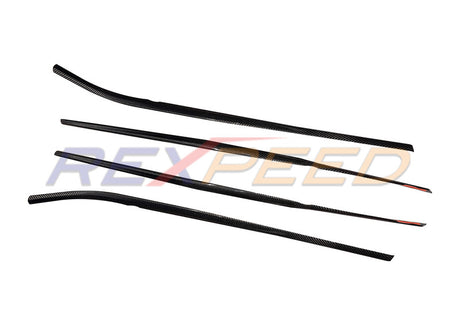 Rexpeed Dry Carbon Door / Window Molding Cover for 2022+ Subaru WRX VB