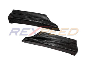 Rexpeed Dry Carbon Front Bumper Skirts for 2022+ Subaru WRX VB