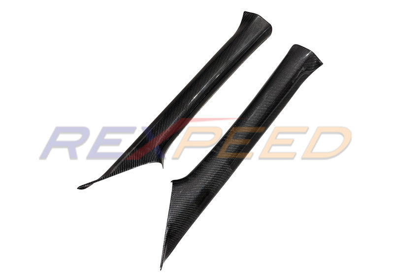 Rexpeed Dry Carbon Interior A-Pillar Covers for 2022+ Subaru WRX VB