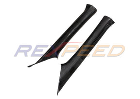 Rexpeed Dry Carbon Interior A-Pillar Covers for 2022+ Subaru WRX VB