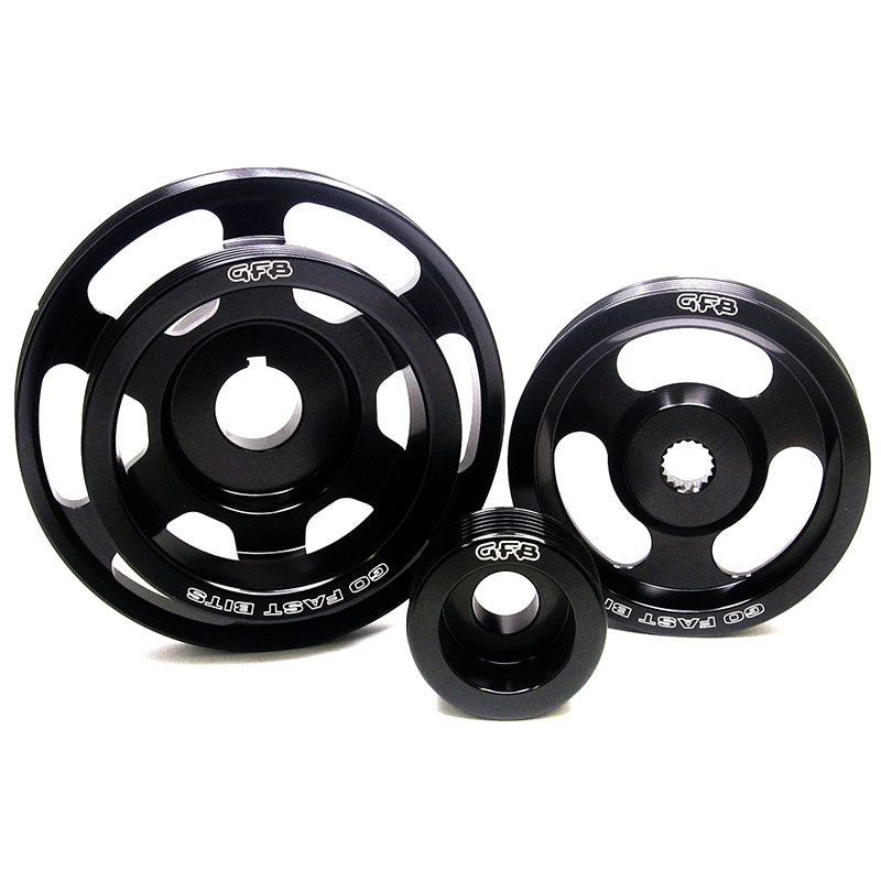 Go Fast Bits 3-Piece Underdrive Pulley Kit - 2008-2014 Subaru WRX / 2008-2021 STI