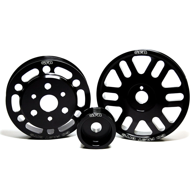 Go Fast Bits 3-Piece Lightweight Pulley Kit (Crank, Alternator, Water Pump) - 2013-2020 Subaru BRZ